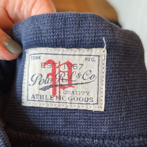 Polo by Ralph Lauren Blue Track Pants with Elastic Cuffs - Picture 7 of 8